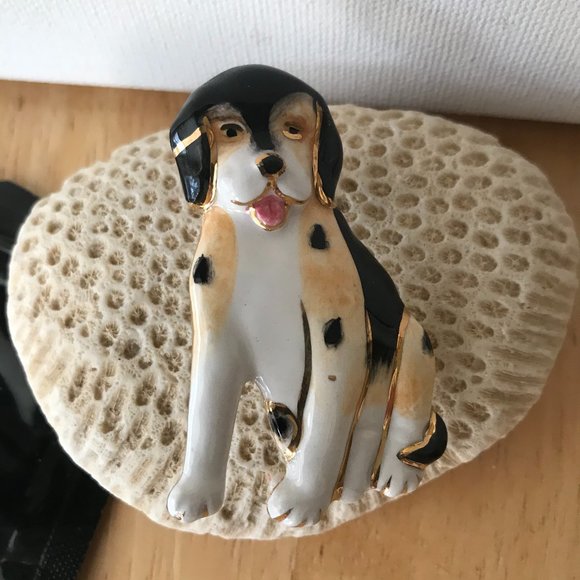 Bernese Mountain Dog Pin Brooch Handmade Vintage - Picture 2 of 5